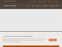 Tablet Screenshot of johannsbakery.com